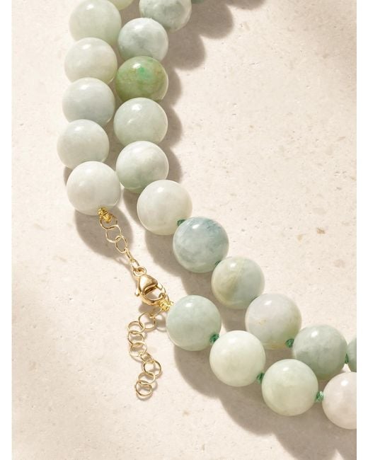 JIA JIA Metallic Double 14-Karat Jade Necklace