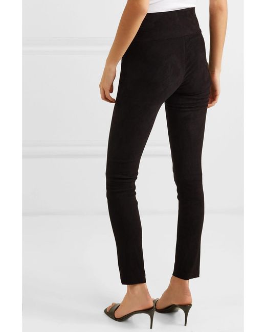 SPRWMN Black Suede Leggings