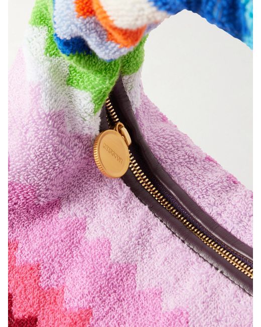 Missoni Multicolor Striped Terry Shoulder Bag
