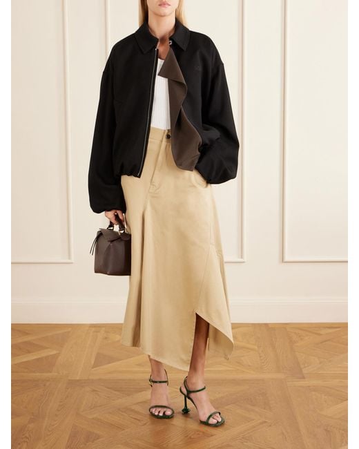 Loewe Black Logo-Embroidered Twill-Trimmed Shell Jacket