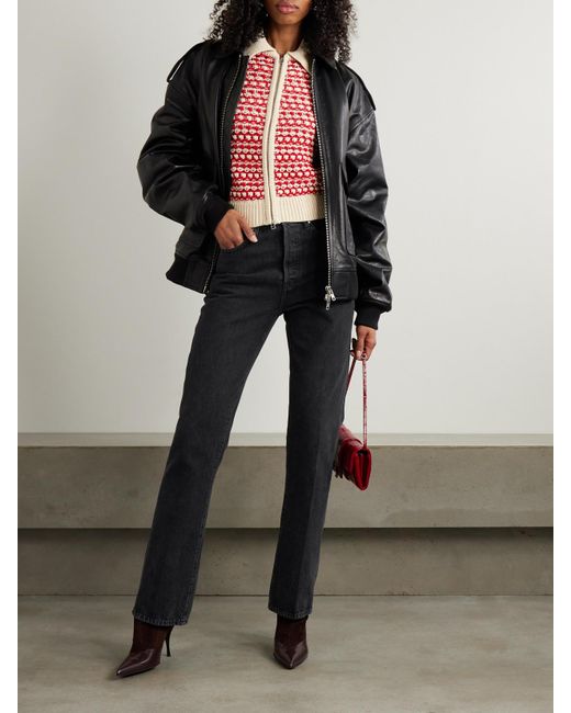 Jean Bootcut Taille Haute The Vertical FRAME en coloris Black