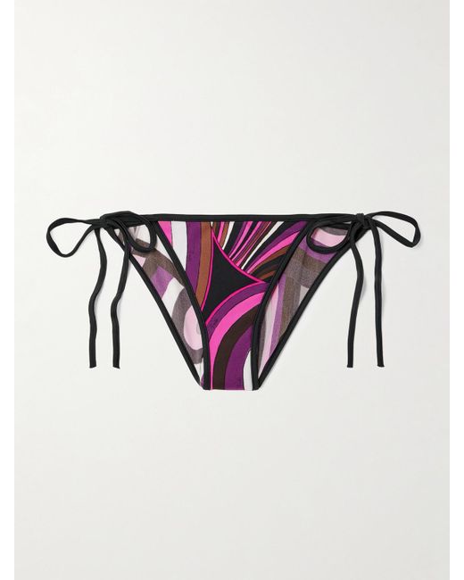 Emilio Pucci Pink Printed Bikini Briefs