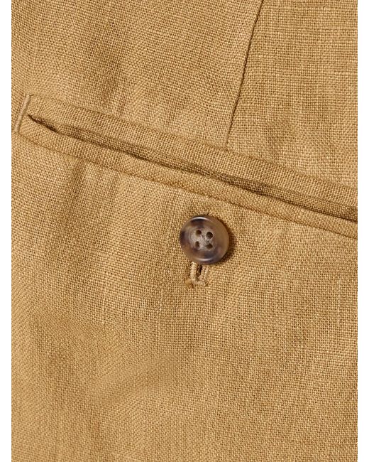 Polo Ralph Lauren Natural Long Linen Shorts