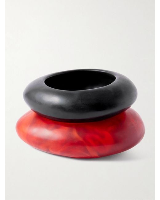 Dinosaur Designs Red Rock Set Of Two Resin Bangles