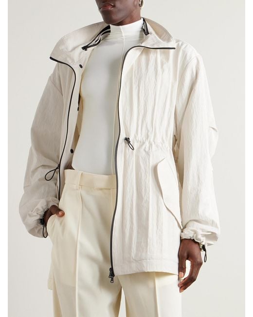 Wardrobe NYC Natural Crinkled-Shell Jacket