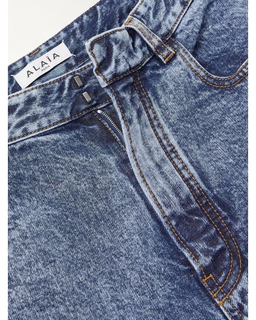 Alaïa Blue Paneled Jeans