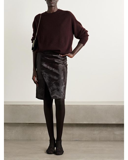 Nili Lotan Purple Trisha Cashmere Sweater