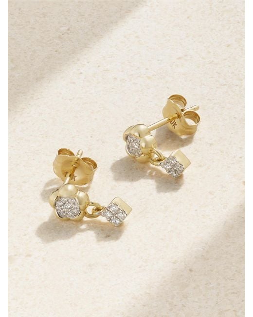 STONE AND STRAND Natural Richie 10-Karat Diamond Earrings