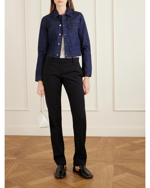 Calvin Klein Blue Lynette Wool-Denim Jacket