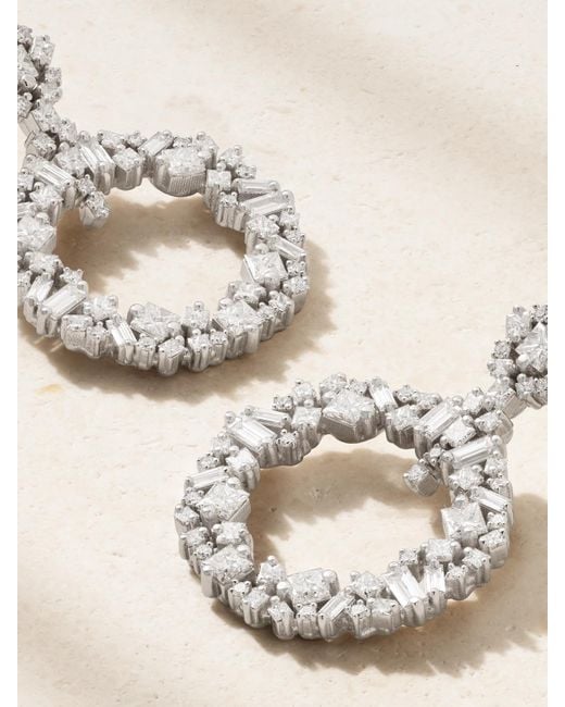 Suzanne Kalan Natural La Fantaisie 18-Karat Diamond Earrings