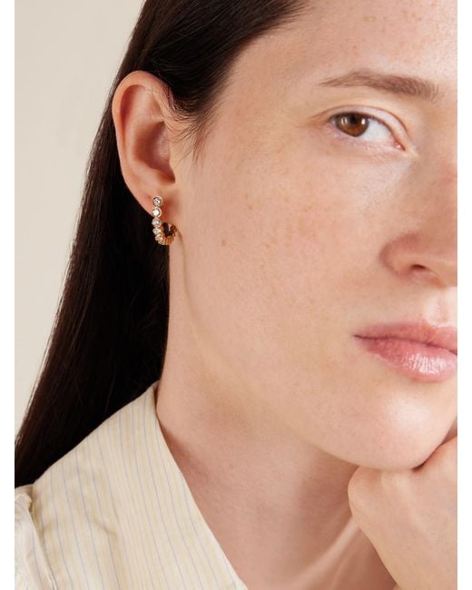 Sophie Bille Brahe Natural Boucle Ensemble 18-Karat Recycled Diamond Earrings