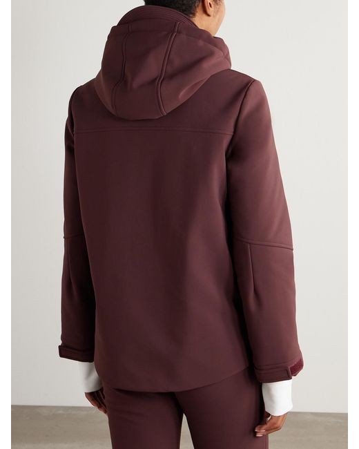 Brunello Cucinelli Purple Hooded Padded Ski Jacket