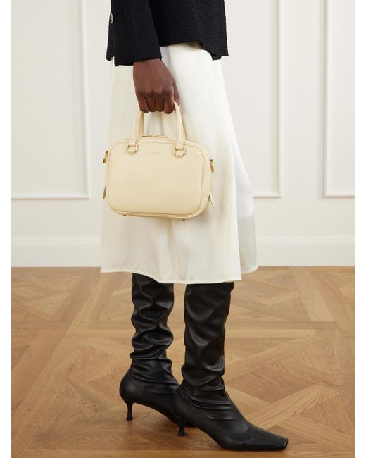 Jil Sander Natural Vision Mini Leather Tote
