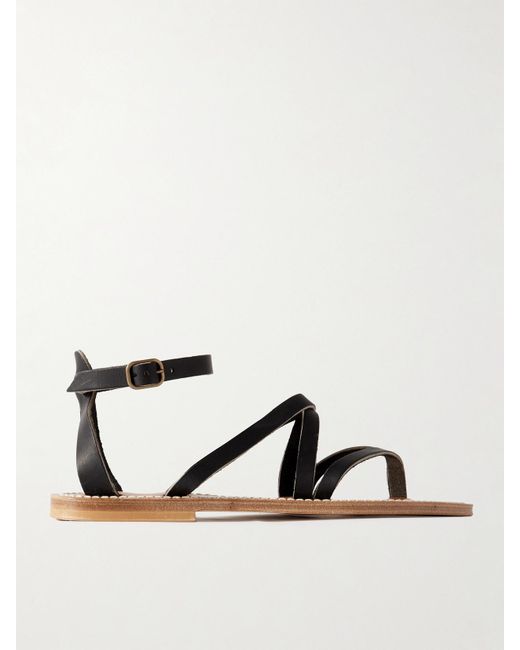 K. Jacques Black Epicure Sandalen Aus Leder