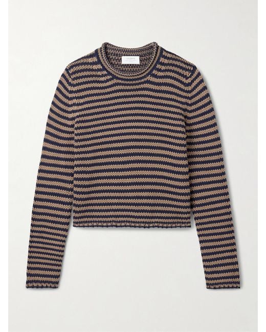 Pull En Coton À Rayures Mini Marina La Ligne en coloris Blue