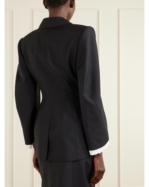 Givenchy Black Wool And Mohair-Blend Jacket