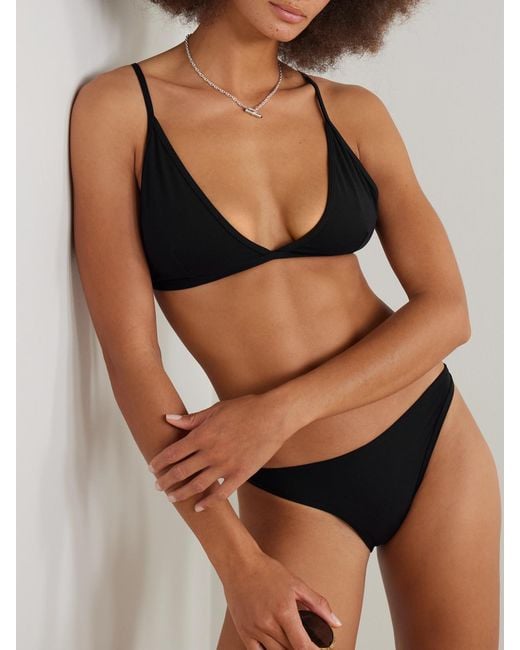 Totême Black Triangle Bikini Top