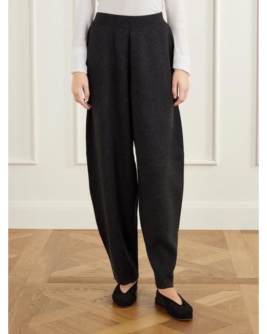 arch4 Black Hayden Milano Knitted Cashmere Tapered Pants