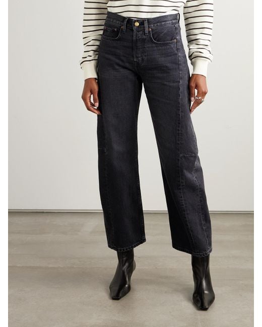 B Sides Blue Slim Lasso Wide-Leg Jeans