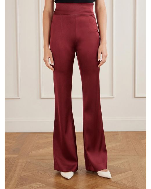 Galvan Satin Flared Pants
