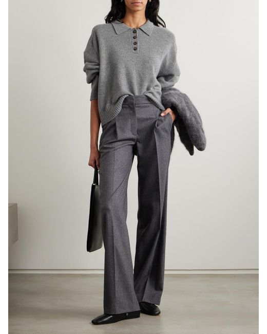Loulou de Saison Gray Homere Pullover Aus Kaschmir