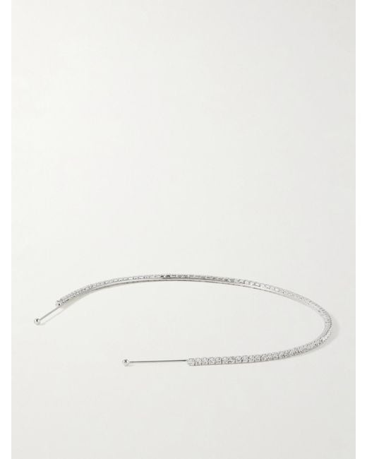 Serre-Tête En Métal Et Cristaux Swarovski Elize Jennifer Behr en coloris Natural