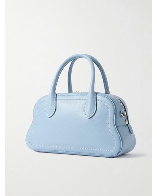 Bally Blue Unda Appliquéd Leather Tote