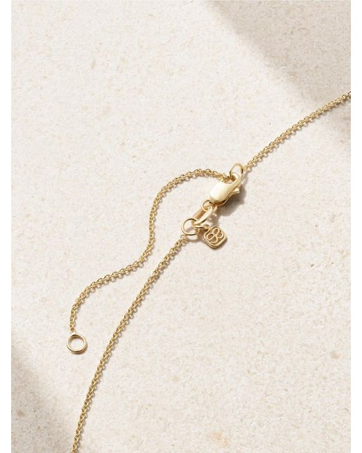 Sydney Evan Natural Medium Hamsa 14-Karat Multi-Stone Necklace