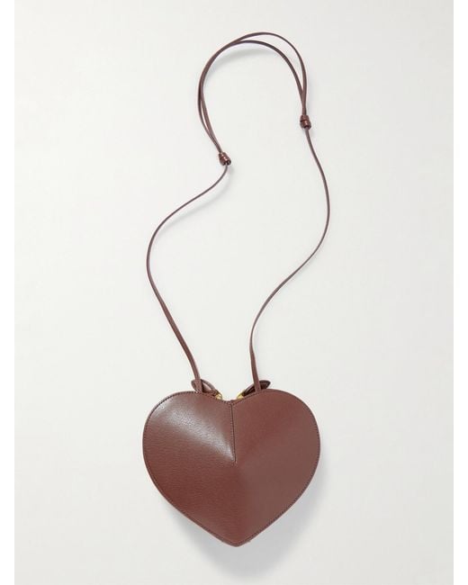 Alaïa White Le Coeur Suede And Leather Shoulder Bag