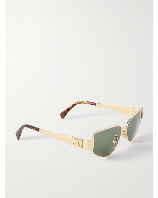 Céline Green Cat-Eye-Tone Sunglasses