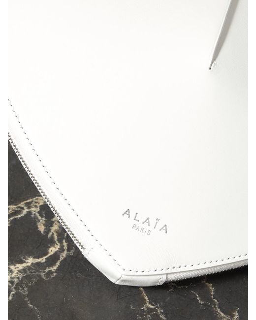 Alaïa White Le Coeur Leather Shoulder Bag