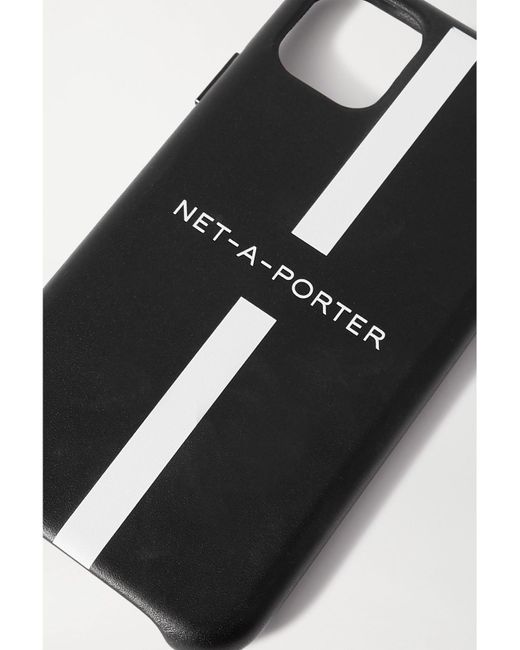 NET-A-PORTER Black The Daily Edited Printed Leather Iphone 11 Pro Case