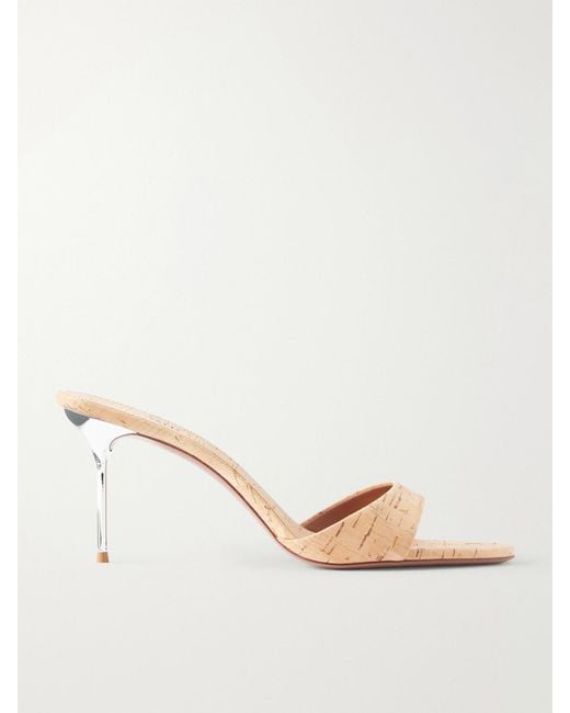 Paris Texas Natural Lidia 70 Cork Mules