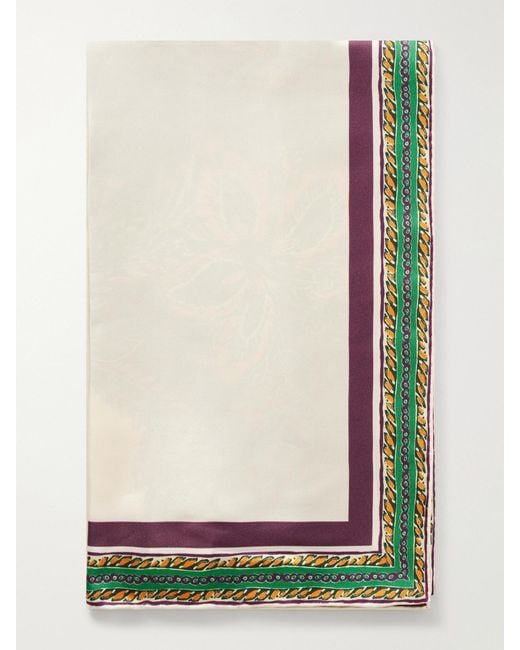 ALÉMAIS Multicolor Ruthie Floral-Print Silk-Twill Scarf