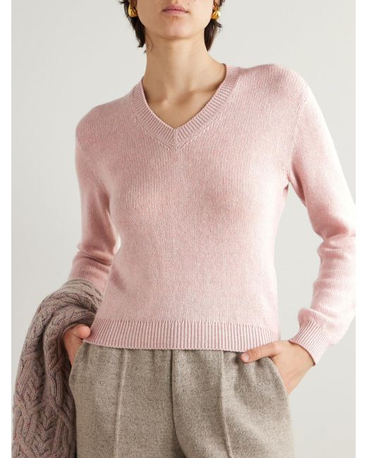Loro Piana Pink Cashmere Sweater