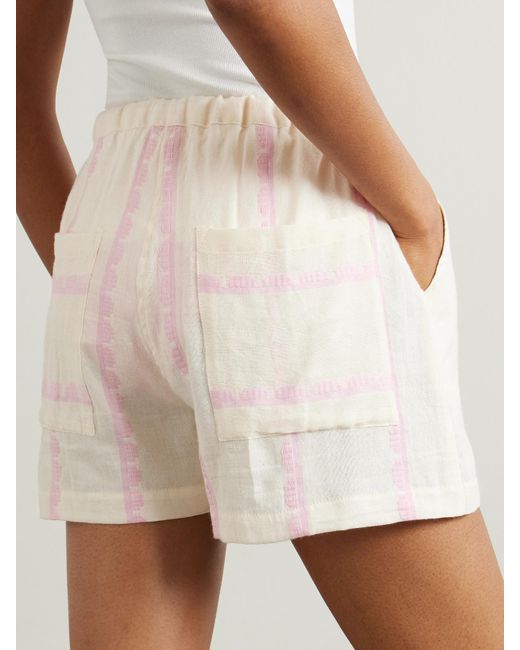 Short En Coton À Rayures Safia Lemlem en coloris Pink