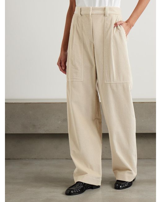 Brunello Cucinelli Natural Cotton-Corduroy Pants