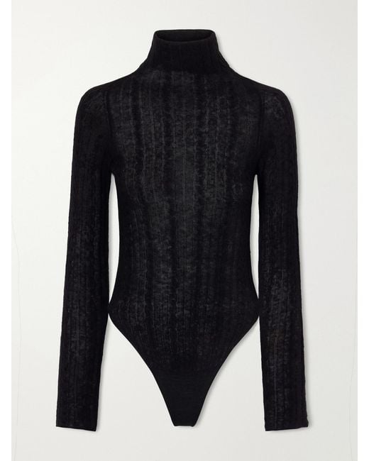 Haikure Black Margie Knitted Bodysuit