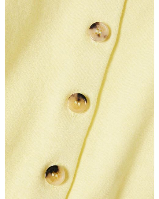 arch4 Yellow Marloes Cotton, Silk And Cashmere-Blend Cardigan