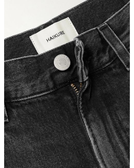 Haikure Blue Bibi Mid-Rise Barrel-Leg Jeans