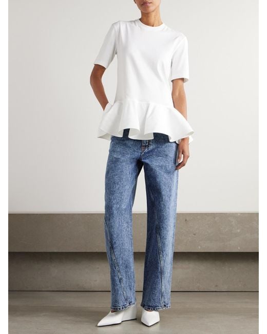Alaïa Blue Paneled Jeans