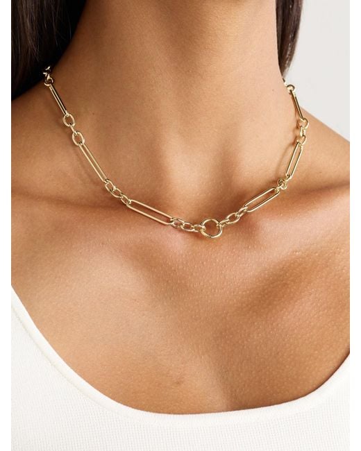 Lucy Delius Natural Trombone Link 14-Karat Necklace
