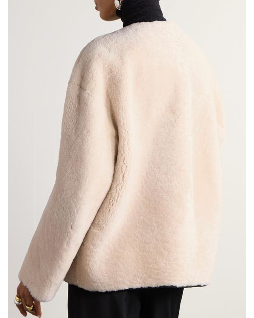 Totême Natural Teddy Relaxed-fit Shearling Jacket