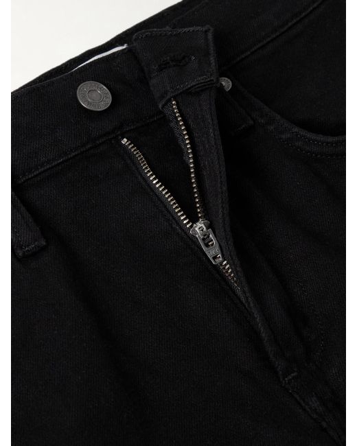 Citizens of Humanity Black Delfina High-Rise Straight-Leg Jeans