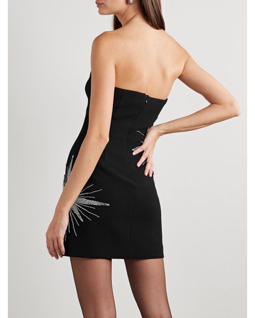 Rebecca Vallance Estella Strapless Crystal-Embellished Crepe