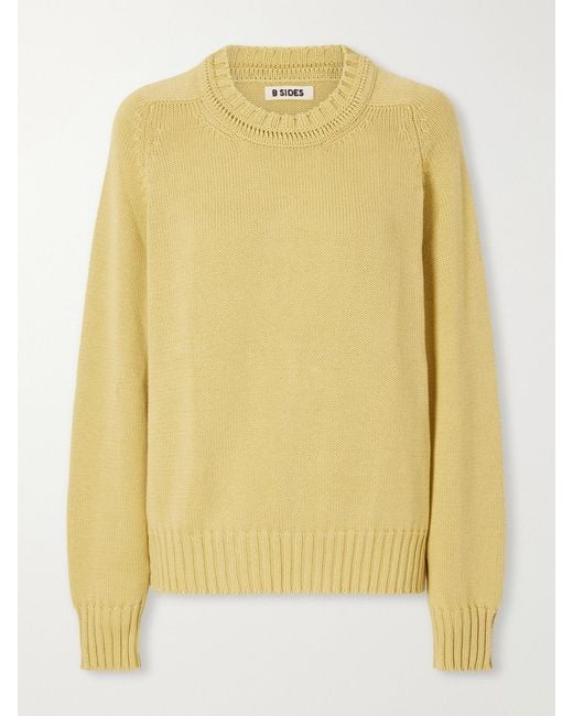 B Sides Yellow Cotton Sweater