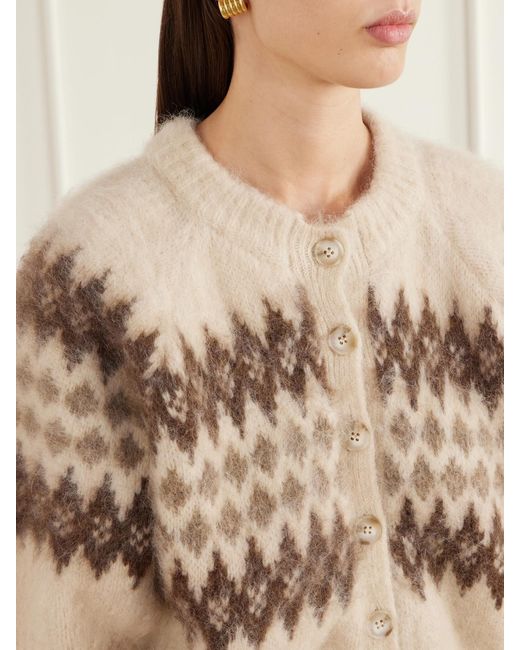 Citizens of Humanity Natural Molly Brushed Alpaca And Wool-Blend Cardigan