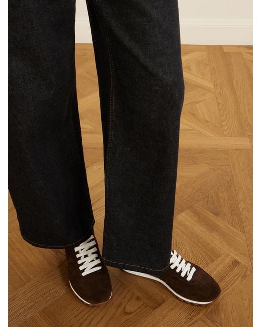 Brunello Cucinelli Brown Suede Sneakers