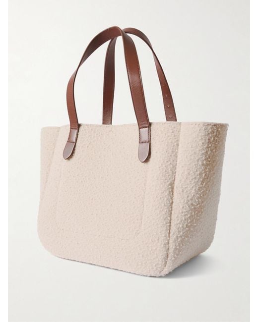 J.W. Anderson Natural Belt Tote Aus Filz Mit Lederbesätzen Und Stickerei