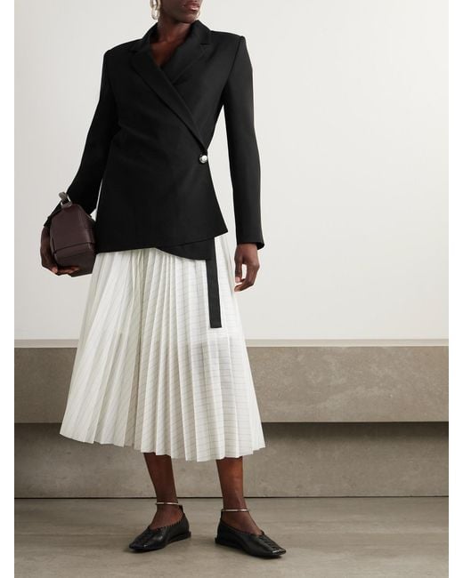 Loewe Black Crepe Wrap Blazer